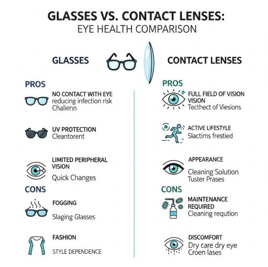 Contact Lenses or Glasses – Comparison